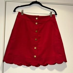 J.crew Scalloped Skirt